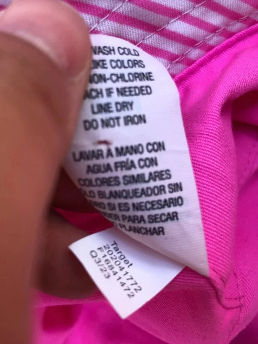 TARGET Rainbow Reversible Bucket Hat Women's One Size Pink Sun Cap